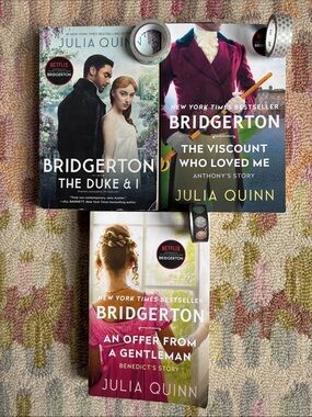 First 3 Bridgerton Books by Julia Quinn (the first 3 of the 8 book series)